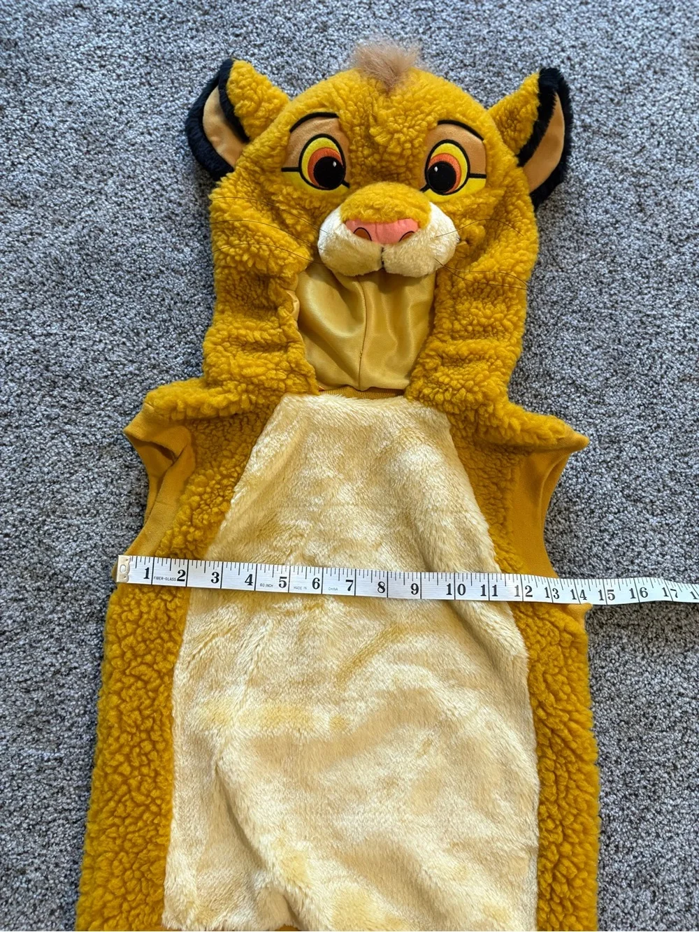 Vintage 90s Lion King Simba Toddler Costume